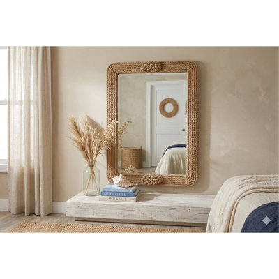Brigita Rope Rectangle Wall Mirror