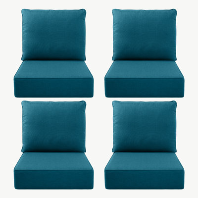Zopitonia Outdoor Deep Seating Cushions For Swivel Gliders And Armchairs (Set Of 4)