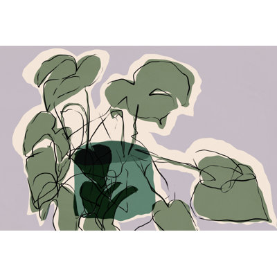 Abstract Potted Plant Print
