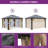 12 Ft. W x 10 Ft. D Aluminum Patio Gazebo-98790280