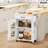 Laimondas 34.3" Kitchen Island with Storage and Power Outlet-1990811102