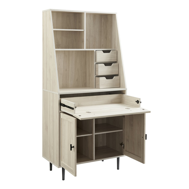 Armoire de rangement à 4 tiroirs Fairlin, Bouleau