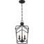 Luminaire suspendu géométrique 3 lumières lanterne Nagao