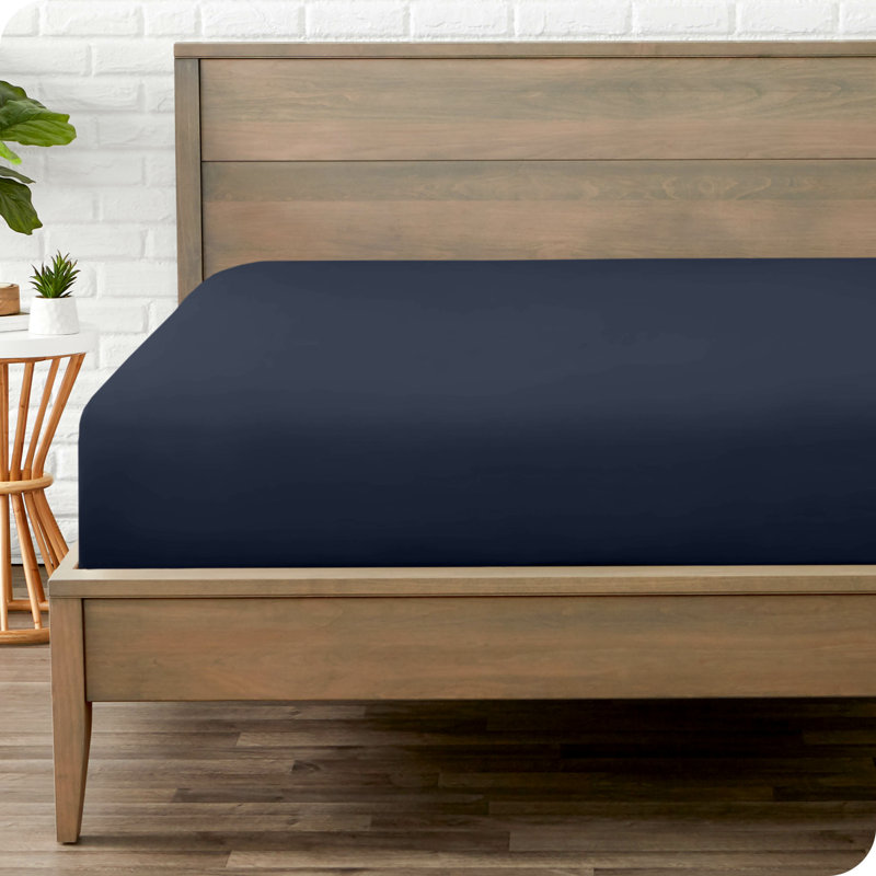 Fitted Bottom Sheet, Single, Midnight Blue