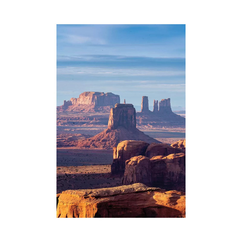 Hunts Mesa Navajo Tribal Park Sunrise III 1 Piece Wall Art on Canvas, 20.32 cm H x 30.48 cm W, Canvas