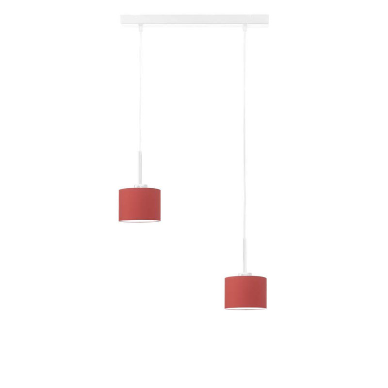 Gurganious 2 - Light Kitchen Island Pendant, White, Orange