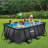 Funsicle: Oasis Designer Lap Pool - Above Ground Pool Set, Durable 3-Ply, Powerful Filtration System, SureStep Ladder, For 6-7 People-113861080-111657548