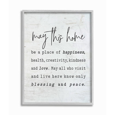 " May This Home " by Lettered And Lined