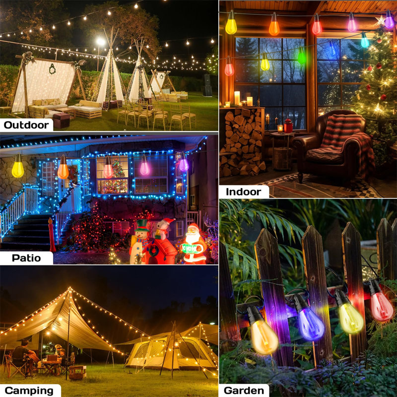 Ceianne 4.5cm 15 - Bulb Globe String Light