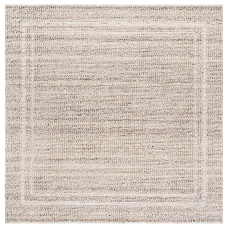 Natura 229 Hand Loomed Wool Geometric Rug, Square 6'