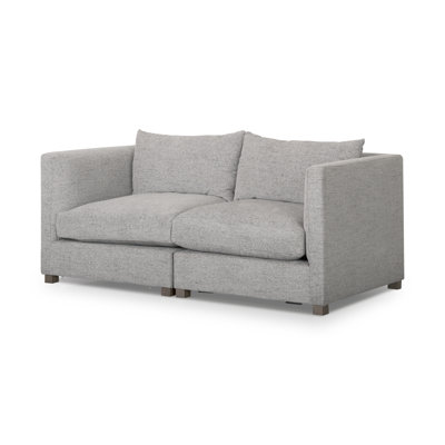 Ohare 2 Piece Medium Gray Modular Sofa Set
