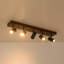 Plafonnier semi-encastré 5 lumières