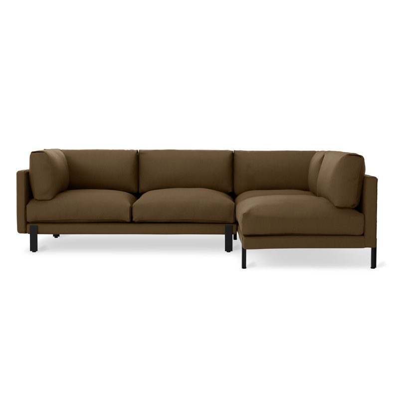 Silverlake XL Sectional - Right Facing, Velvet Cocoa
