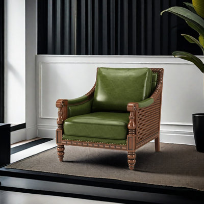 Fauteuil en cuir de vache American