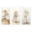 Beige Minimalism African Lansdcape II - Tree African Metal Wall Decor Set Of 3-146651250