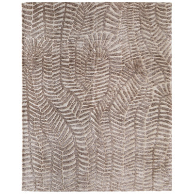 Gunderson Modern Animal Print Taupe Area Rug