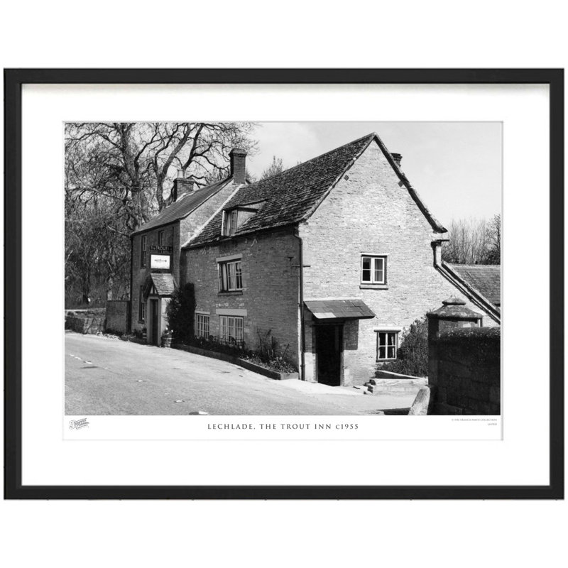 Lechlade, The Trout Inn C1955 by Francis Frith - Single Picture Frame Print, 40cm H x 50cm W x 2.3cm D