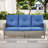 Keywest Patio Outdoor PE Wicker Sofa Couch With Cushions-1943837756
