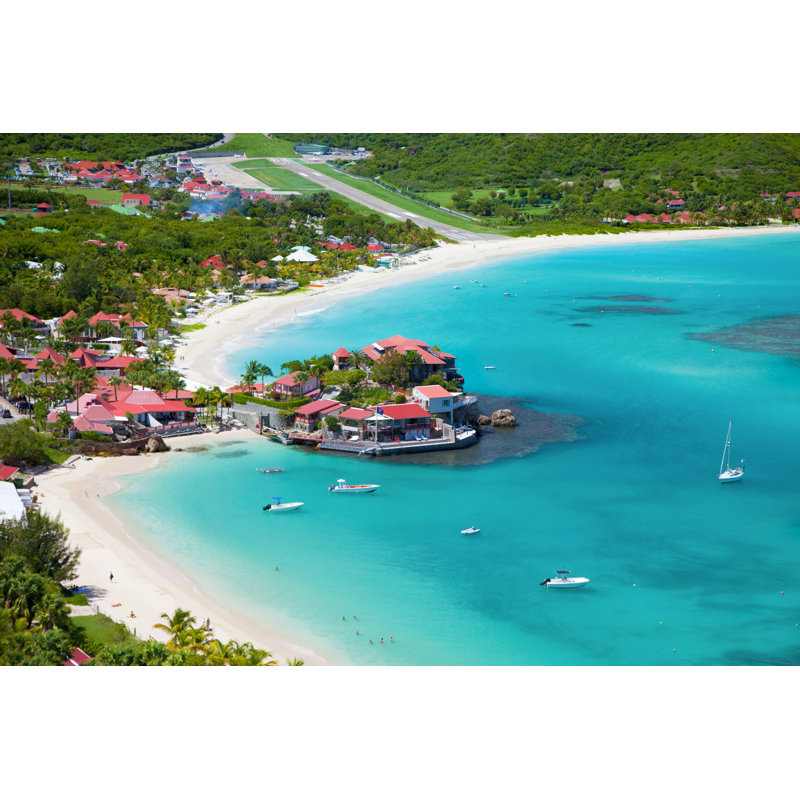 Aerial View Of Eden Rock by Cdwheatley - Wrapped Canvas Print, 20cm H x 30cm W