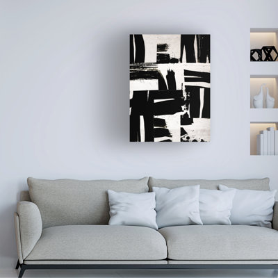 Iris Lehnhardt Wabi Sabi Black And White Abstract Canvas Art