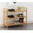 9 Pair Stackable Solid Wood Shoe Rack