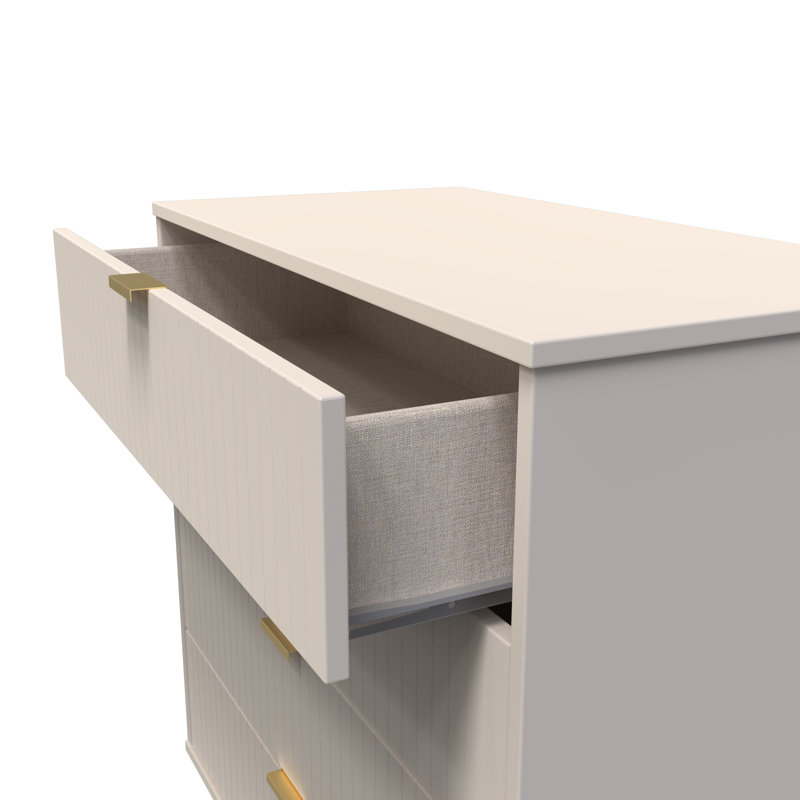 Fully Assembled Alojz 4 - Drawer Chest of Drawers, Kashmir Matt