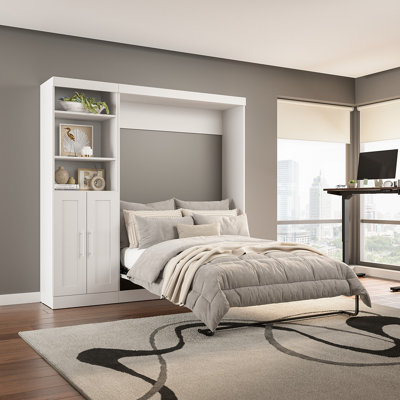 Lit et unité de rangement avec portes Arlex (89 W)