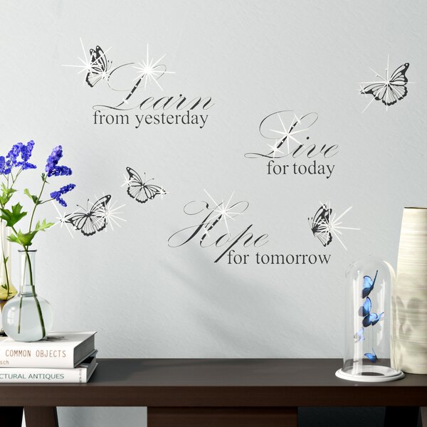 Ebern Designs Arko Text & Numbers Non-Wall Damaging Wall Decal ...
