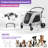Echosmile Gray Lightweight Folding Pet Stroller With Adjustable Handles