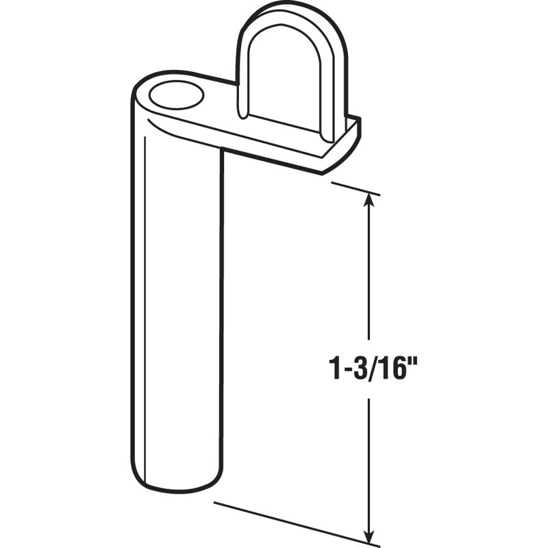 Prime-Line Diecast Zinc Offset Window Screen Clip, Tan, 3.5" H x 4" W x 0.75" D
