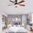 52 Inch Indoor Ceiling Fan With 3 Color Dimmable 5 ABS Blades Remote Control Reversible DC Motor With Led Light-1309204324-1309204323