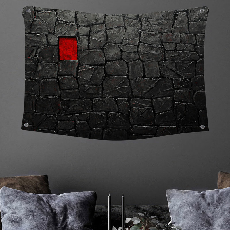 Tapisserie murale abstraite - Art mural, H 50 po x l 60 po