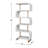 Bia 80" H X 32" W White Etagere-1664604504