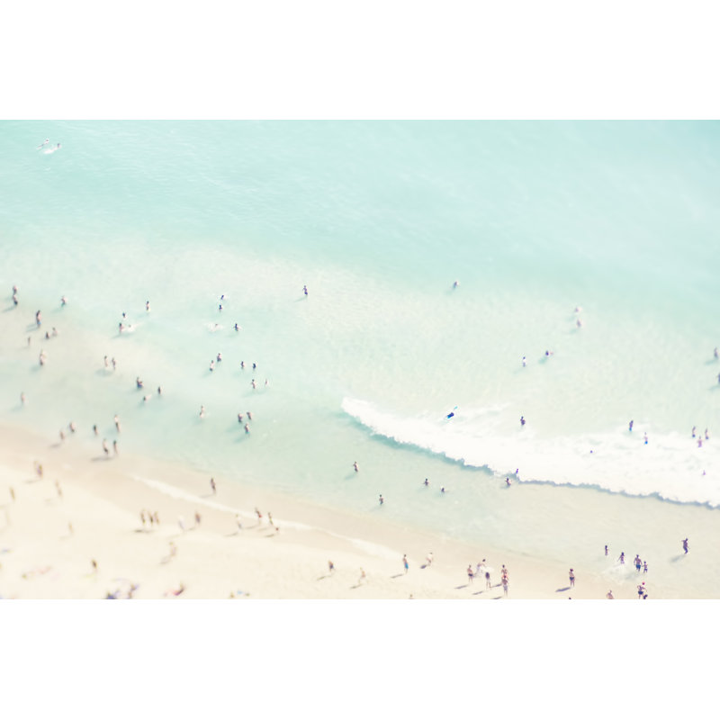 Beach Summer Love II - peinture, H 8 po x l 12 po, Non, Toile tendue