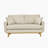 Artina 65'' Square Arm Loveseat-1936660075