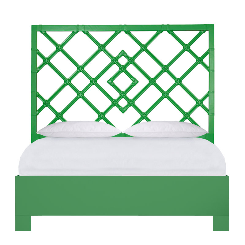 Darien Bed, Queen, Bright Green