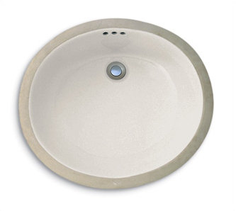 Lavabo de salle de bain ovale encastré en métal sur mesure