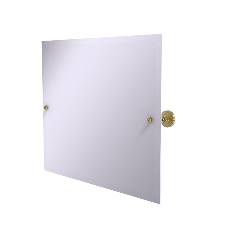 Miroir rectangulaire inclinable 21 "x 26" Dottingham, Laiton antique, 21" H x 26" W