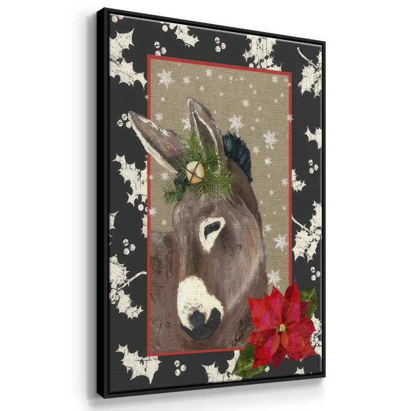 «County Christmas Farm III», toile tendue avec châssis, Noir, H 25 po x l 17 po x P 1,5 po