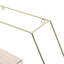 Bakersfield 4 Piece Hexagon Bracket Shelf with Hooks