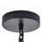 Kitron 1-Light Unique Glass Black Dimmable Pendant Light
