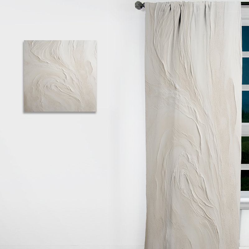 Rideau beige occultant Modern Beach, L 52 po x L 63 po