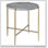 Grey Round End Table With Top, Perfect For Modern And Stylish Living Spaces.