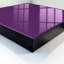 Key storage cabinet, Opens to the right, 30x30x5, White, Purple minimalist modern space, 