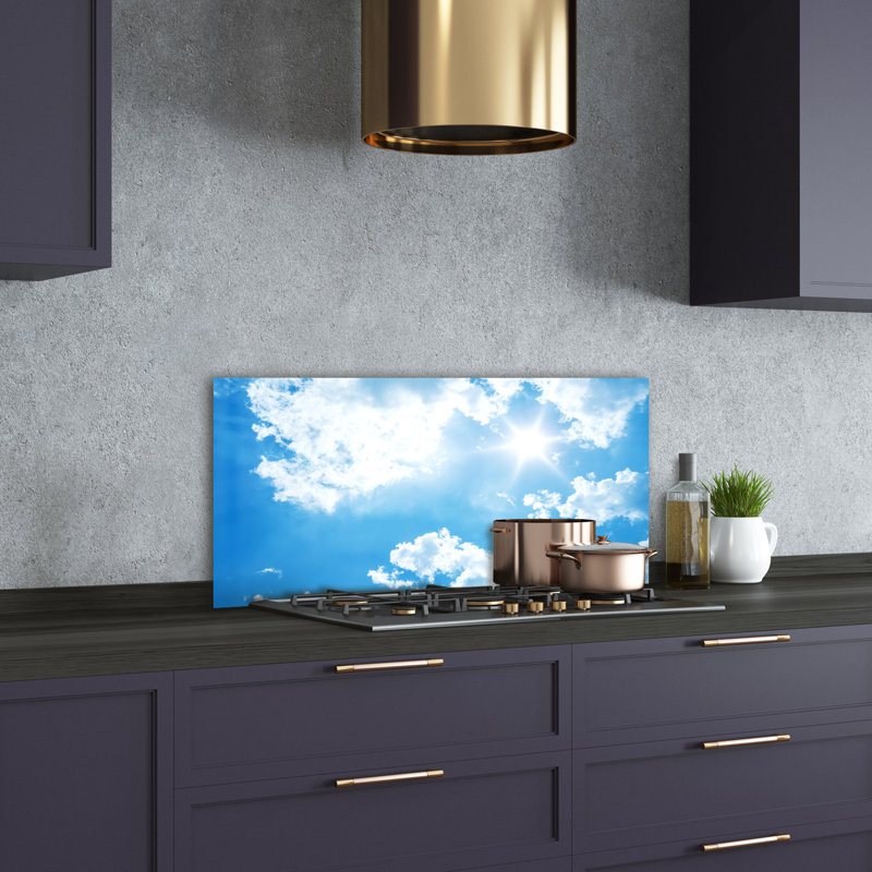 Livius 50cm W x 100cm L Glass Peel and Stick Panel