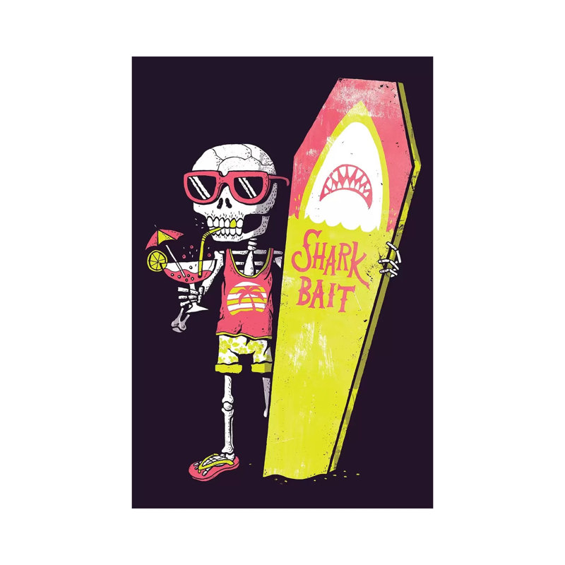 Shark Bait by Michael Buxton - Wrapped Canvas Print, 66.04 cm H x 45.72 cm W x 1.91 cm D