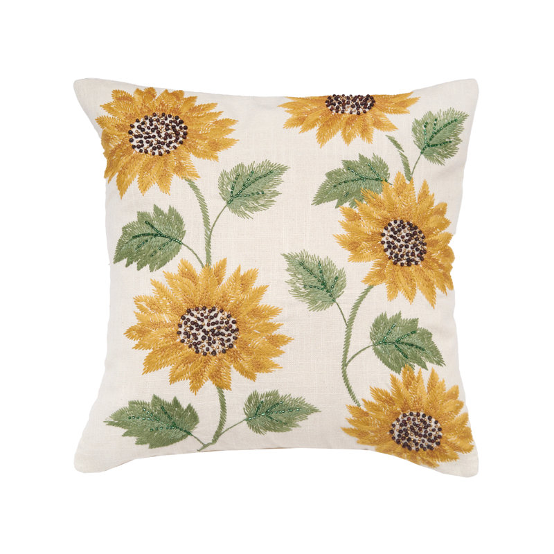 Blooming Sunflower Pillow
