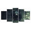 «Black Bear Focus Into The Forest I» - Art mural sur toile - Art mural moderne sur toile