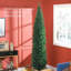 Arbre de Noël artificiel 8 pi, arbre de Noël mince avec 618 pointes de branches réalistes et support en plastique