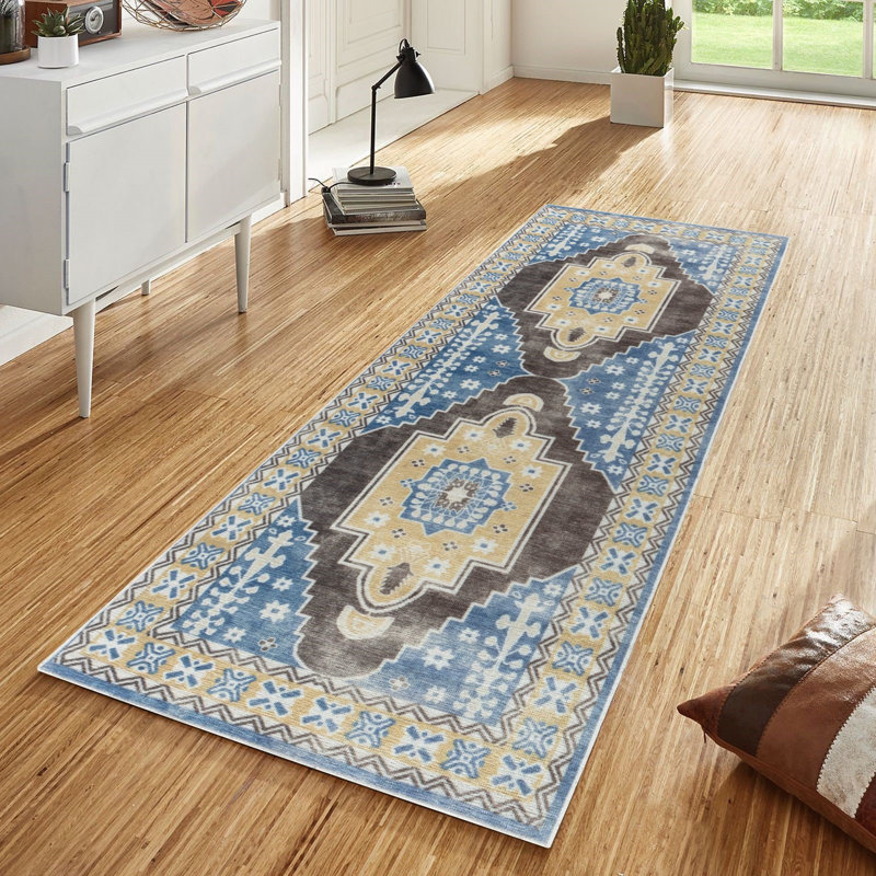 Tapis rectangulaire Allauddin, Tapis de couloir 2 pi 7 po x 8 pi